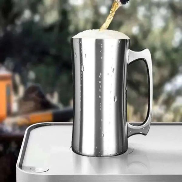 Stainless Double Layer Mug Steel 304 Beer Vacuum Warm Cold Coffee Cup