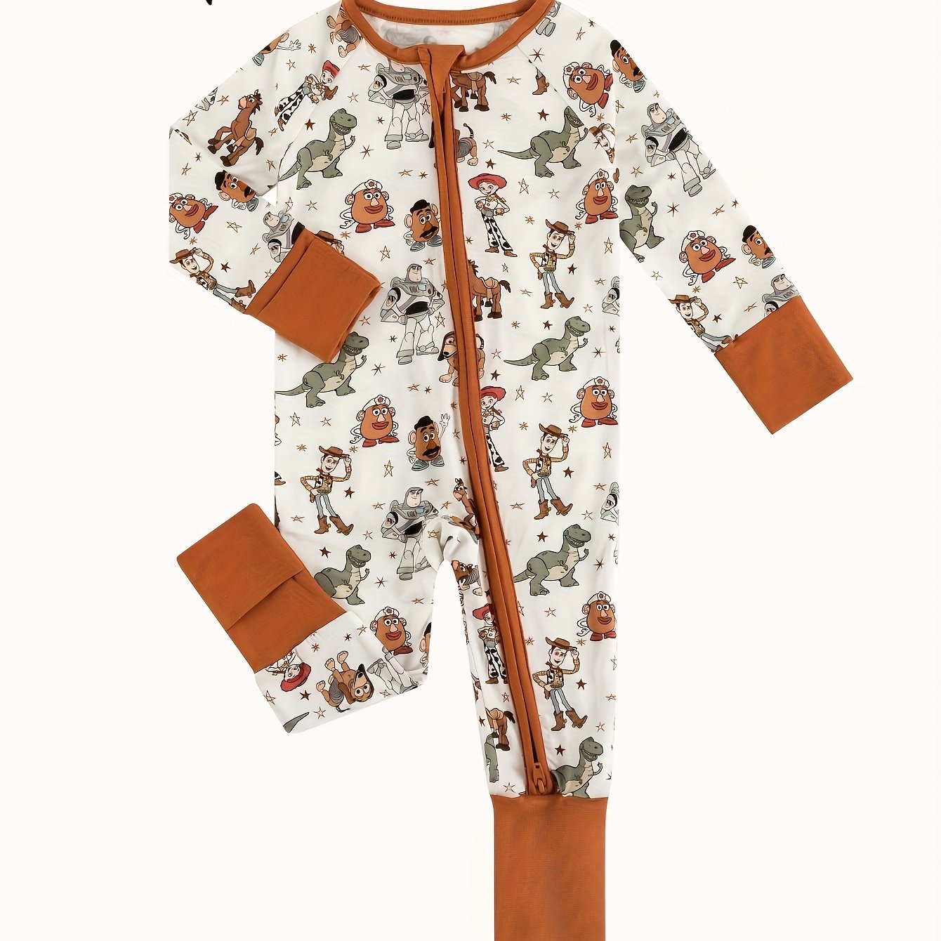 TEMU Boy Clothes, Bamboo Sleepers Boy, Baby Clothes, Baby Items, Suitable For 0-24m, Toy Story Print Patterns, Outdoor Games, Travel And Vacation