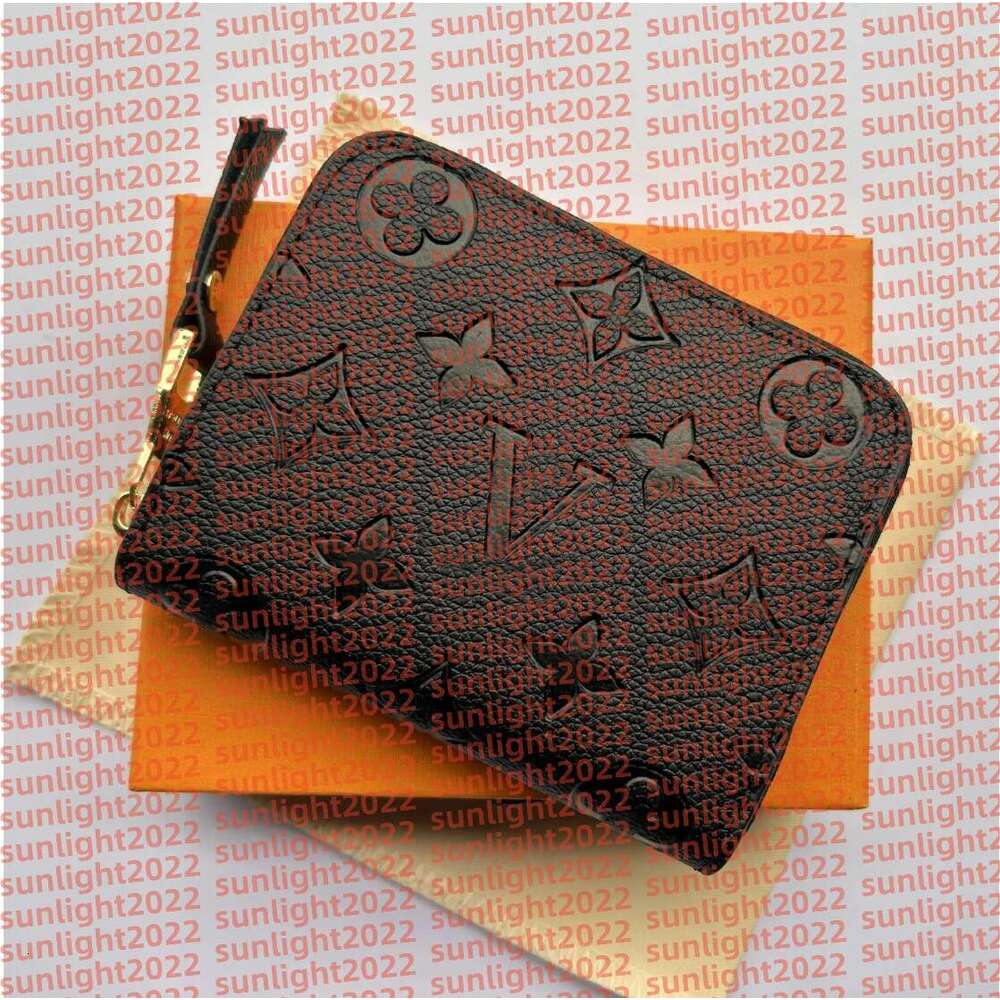 Fashion designer wallets womens short purses emed flower letters credit card holders ladies plaid money clutch bags with box and dustbag high-qualit