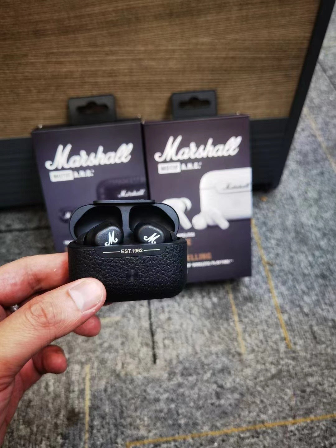 2023 Marshall MINOR ANC M4 Wireless Bluetooth earphones Wireless Deep Bass Foldable Sport Gaming Music Headset with Microphone Noise wireless earpho