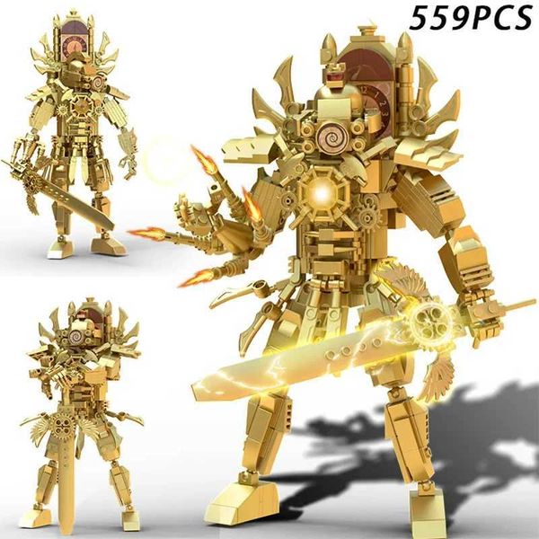 Moc Ski Toilet Builing Blocks Titan Clock Man 2.0 Camerman Speakerman TVMan Bricks DIY Moddel Toys For Kids Gift Easter ToysY250120