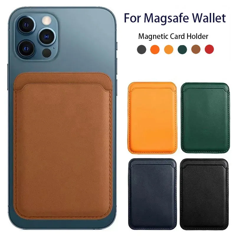 Magnetic Magsafe iPhone Leather Wallet Cases Credit Card Cash Pocket ID Card Holder Pouch for Apple iPhone 17 16 15 14 13 12 Pro Max Magnet Bag with