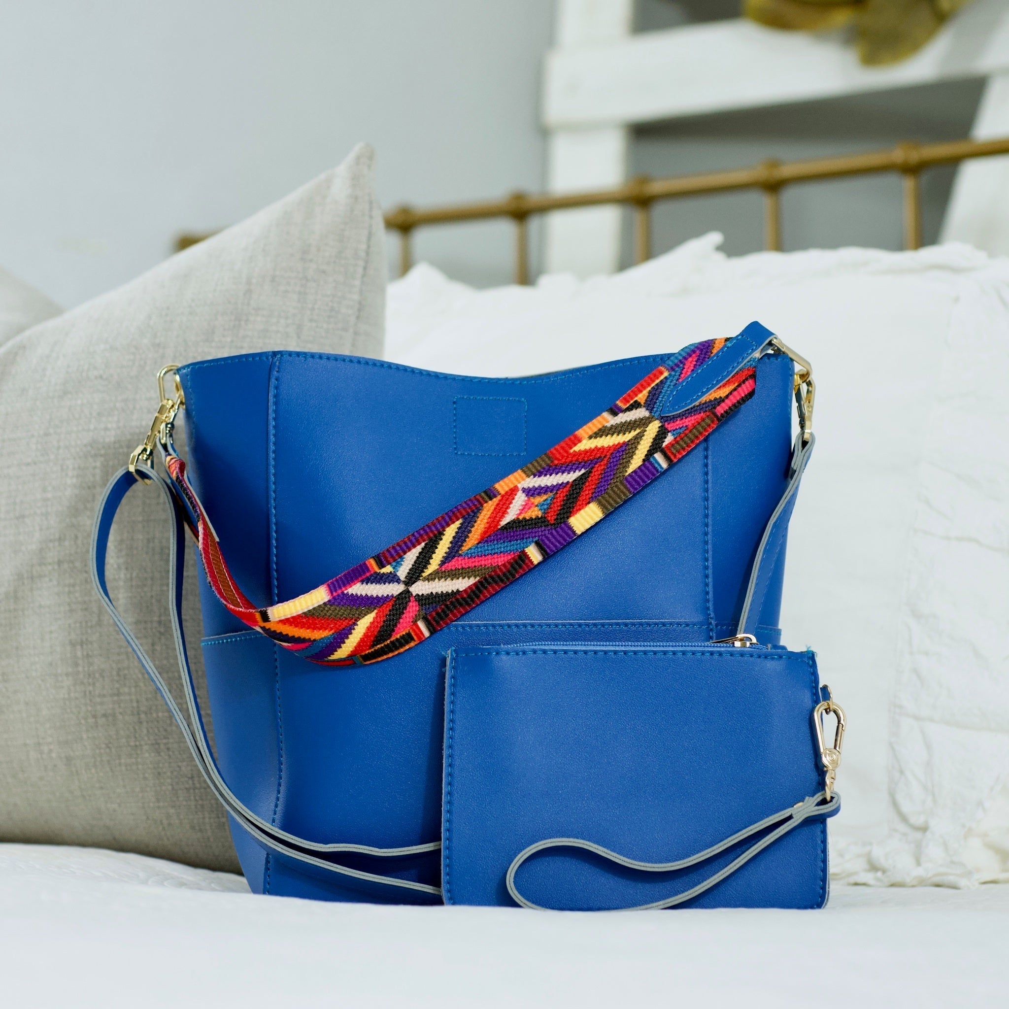 Kyndall Handbag | Choose Your Strap - Blue - Bright Boho