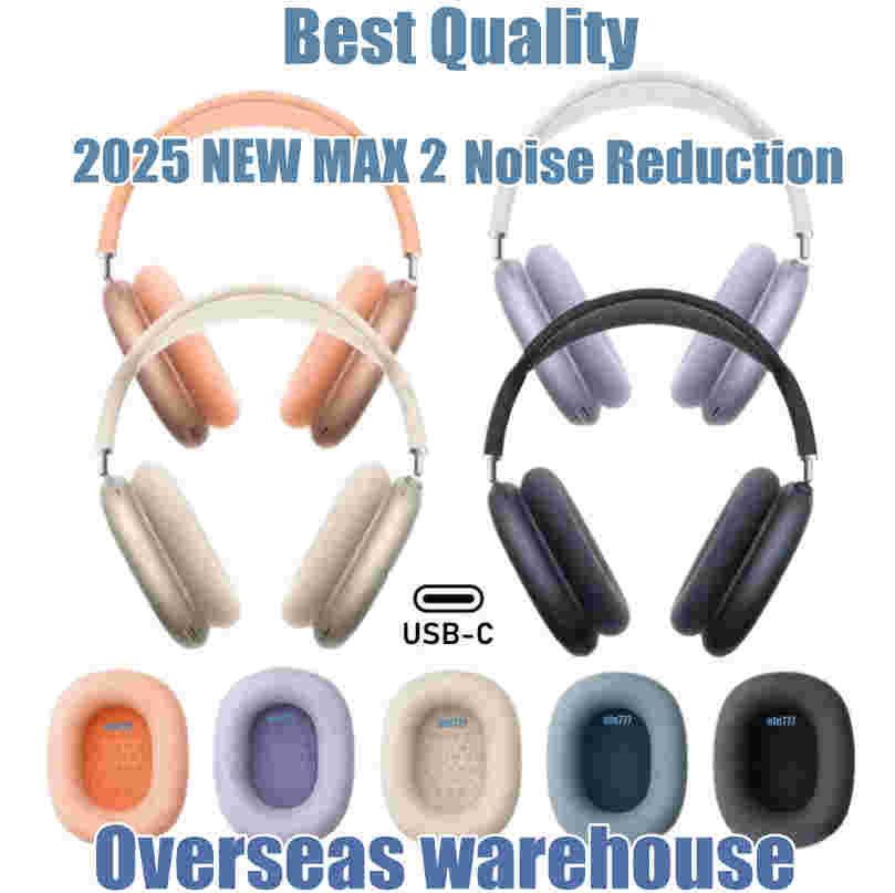 SA Stock for Apple NEW Metal Quality USBC 2024 for Airpods Max ANC Bluetooth Headphone Earbuds Accessories Transparent TPU Silicone