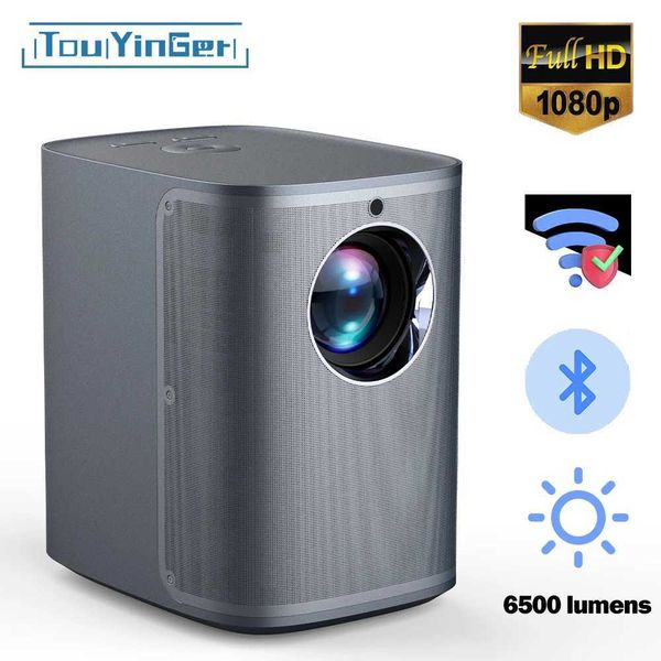 Projectors TouYinger D8 1080P LED Beam Projector 4K Suitable for Home Cinema Android 2.4-5G WiFi Video Projector Movie Beam Smart TV S2527