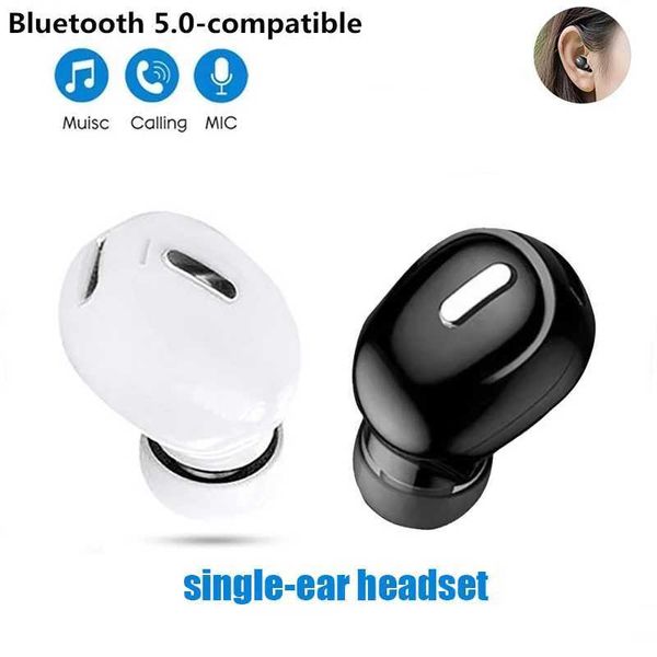 -Cpatible 5.0 Wireless Earphones Single Mini Invisible Phone Stereo Sound Kit Suitable for Smartphones iPad Xia Y241031