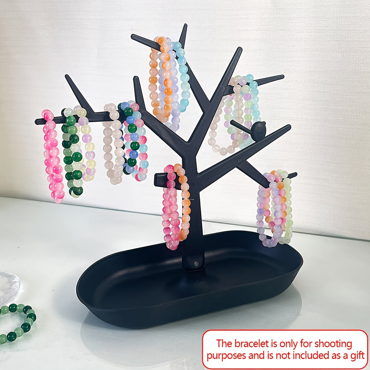 TEMU Jewelry Display Stand - 1pc Detachable, Multifunctional Plastic Bracelet, Necklace, Watch, Pendant Organizer For Vanity, Bathroom, Dressing Room