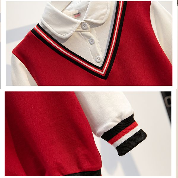 Clothing Sets for Girls Preppy Shirt Skirt Twinset School Uniform Children Costume Kids Suit Baby Clothes 4 6 8 9 10 12 14 Years