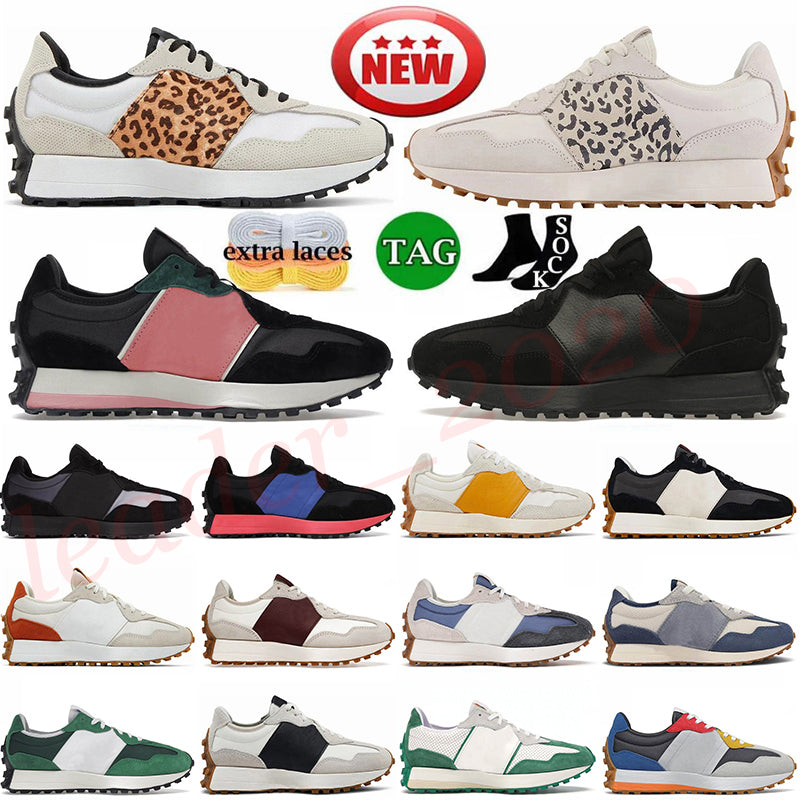 Fashion Designer Womens Mens 327 Running Shoes New Balance327 Women Trainers Black White Gum Sea Salt Moonbeam Golden Burgundy Cream Green Tennis Sp