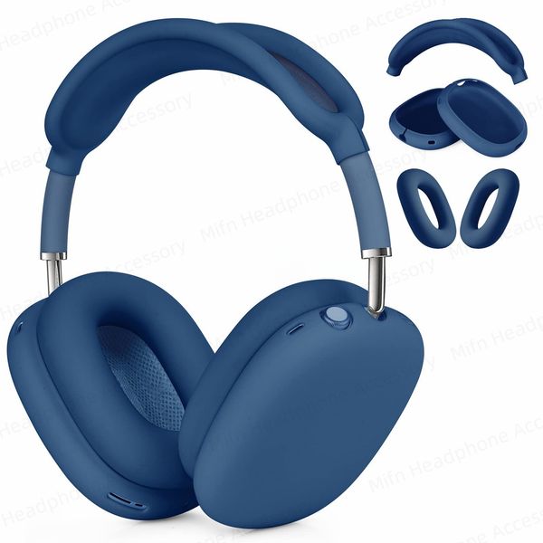 For Airpod Max2 Case Silicone Ear Protection Earmuffs Casque Headphone Case Cover For Air pods Max Headphone Protective Case Capa