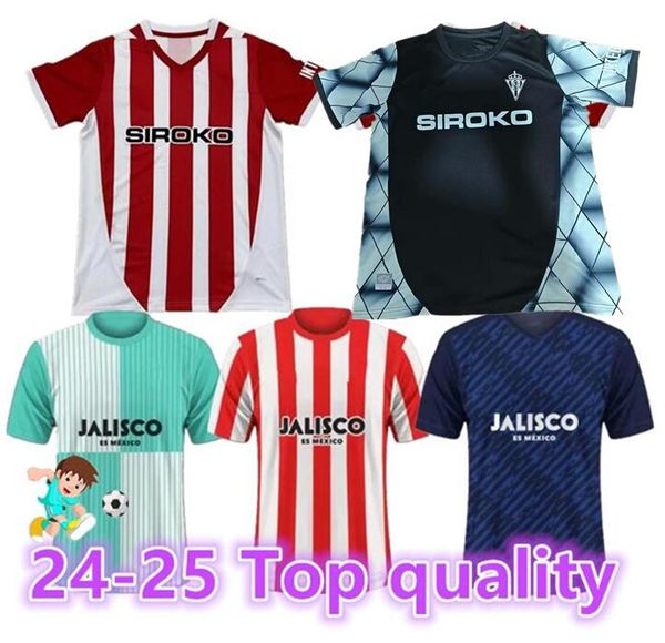 24 25 Sporting de Gijon Soccer Jersey 24 2025 Home UD Almeria SADIQ DYEGO SOUSA AKIEME JUAN VILLAR Football Shirts RIVERA P.GARCIA KRAVETS J