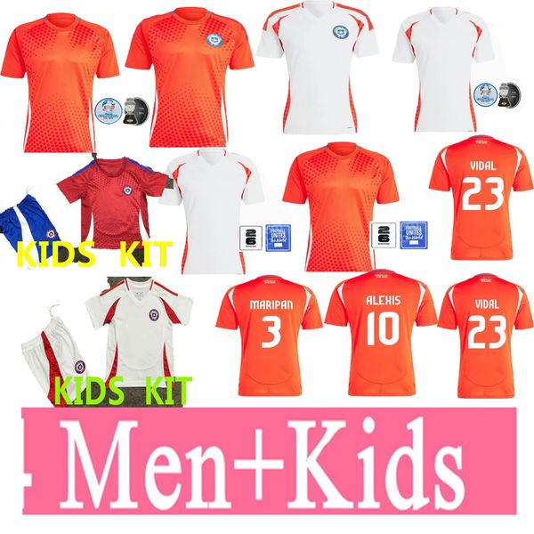 2024 2025 Chile Latest styles Soccer Jerseys VALDIVIA chilean Vidal Alexis Sanchez Felipe MEDEL Erick E.VARGAS Men kids kit Football Shirts
