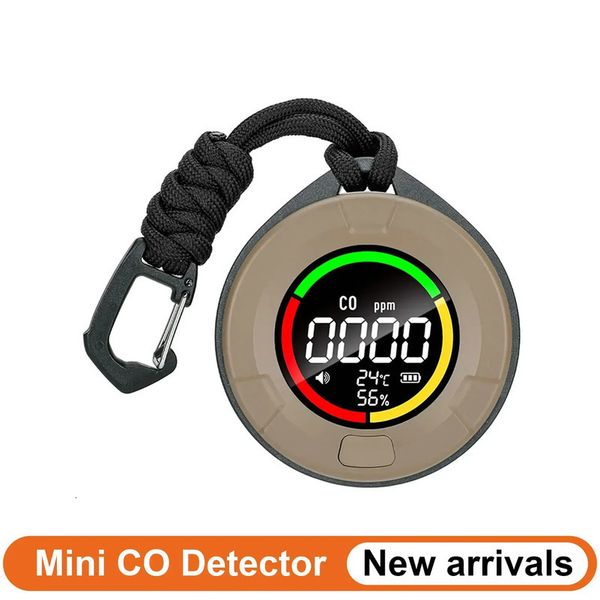 PTH-10D Mini Carbon Monoxide Detector CO Air Quality Portable Monitor HD LED Screen USB Charging for Indoor and Travel 240724