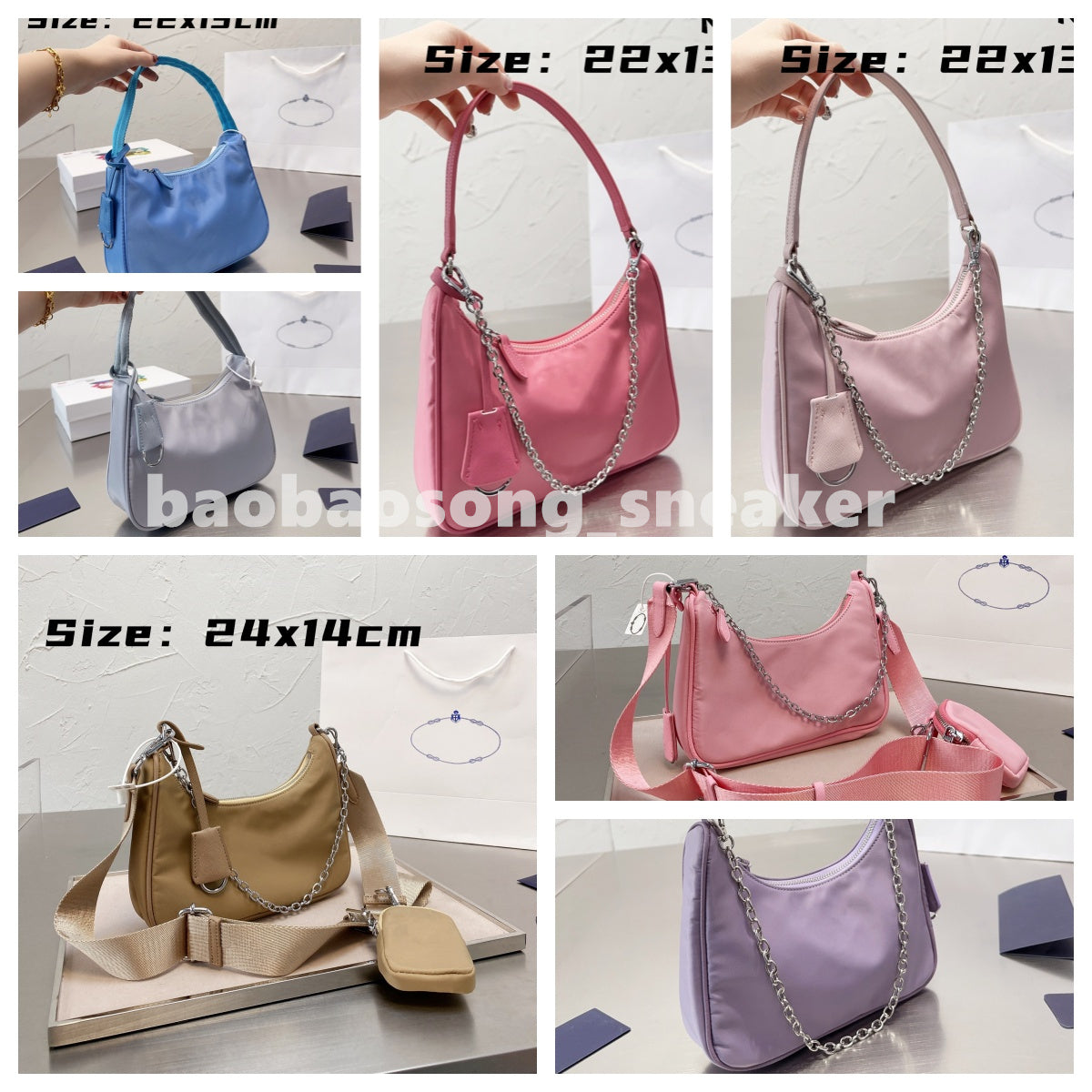 10a mirror quality Messenger Nylon designer bag luxury 3piece gym Nylon bags for womens mens tote handbag crossbody wholesale beach clutch mini Shou