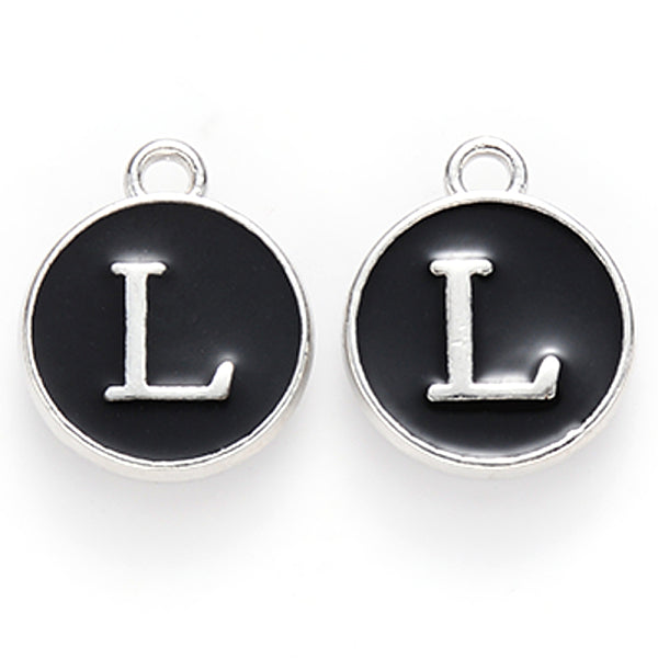 Charms aus platinierter Legierung