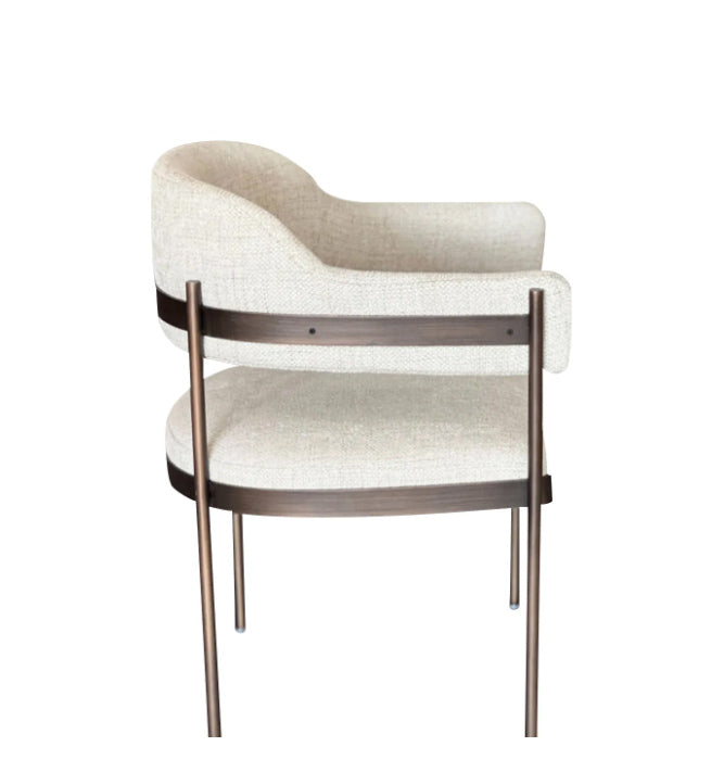 Stylish Rowan Armchair Versatile Upholstered Design Suitable for Dining Areas and Workspaces
