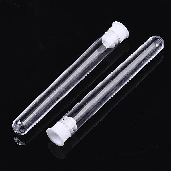 Contenants de perles tubes en plastique transparent