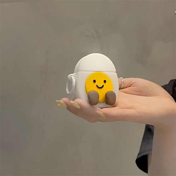 Egg yolk expression suitable for Pro Bluetooth wireless headphone cover 1-2-3 generation silicone cute cartoon