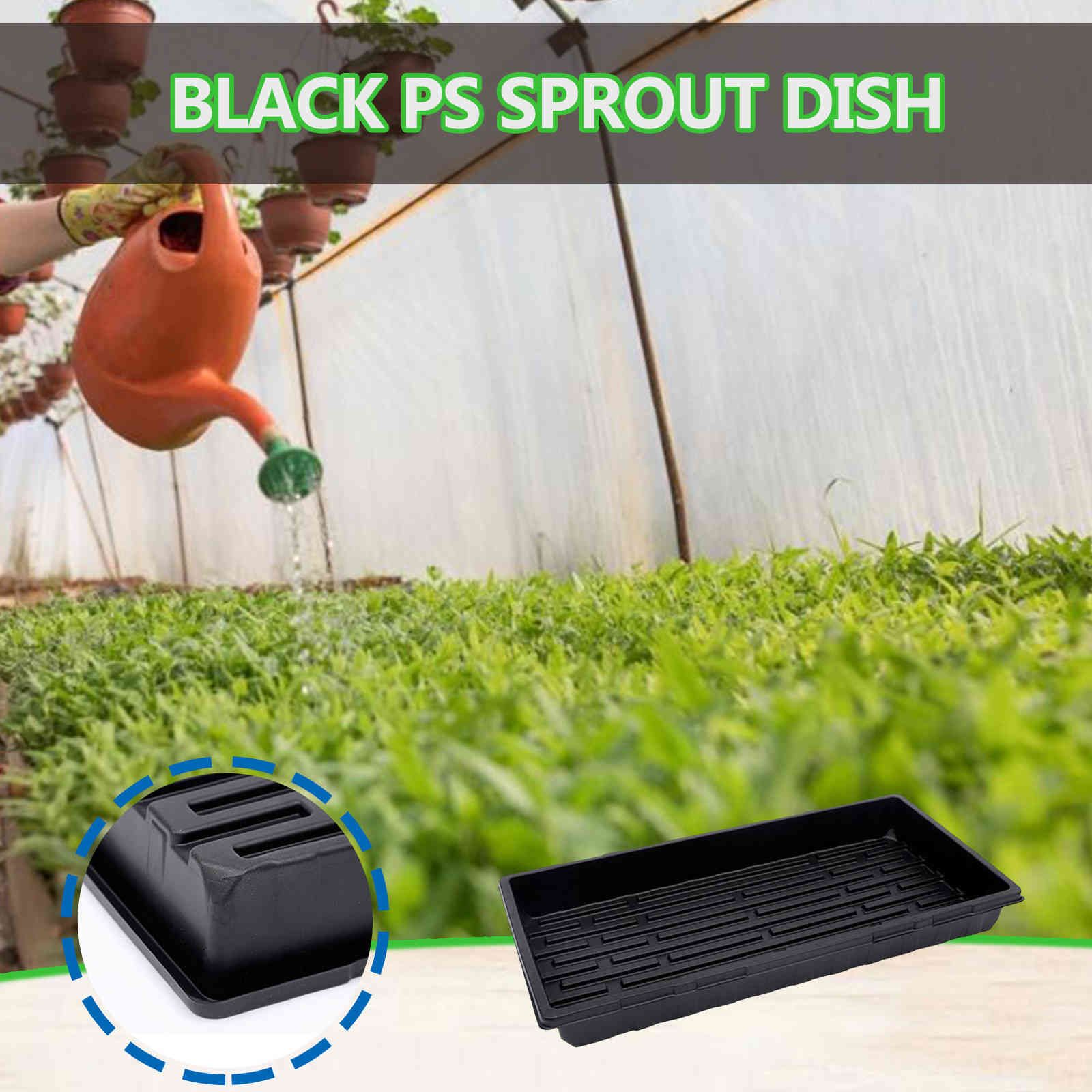 Nursery grow box of garden cells seedling plastic tray bonsai nursery flower vase rectangular plant planter tray