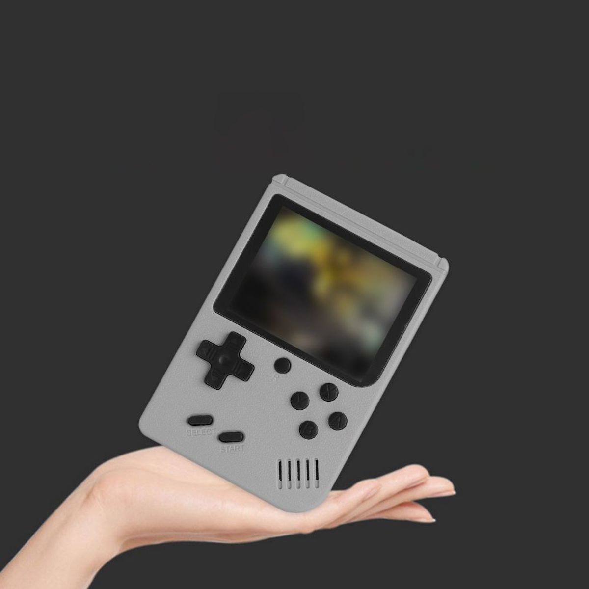 Retro Mini Handheld Portable Video Game Console, 400 Games (1- or 2-Pack) - Grey