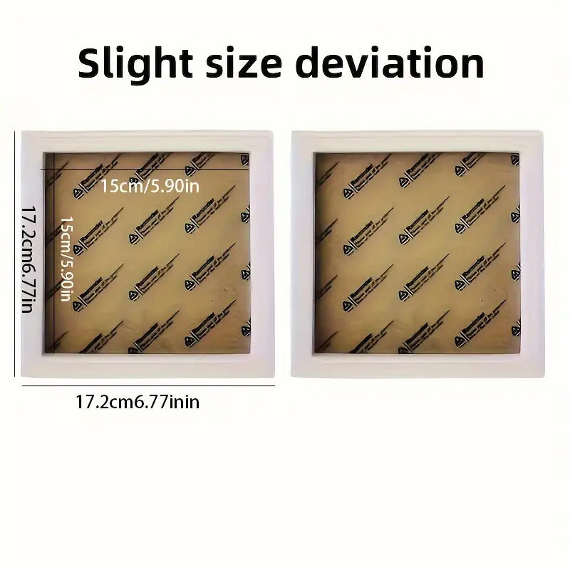 TEMU Plastic Photo Frames, 5.91x5.91 Inches, Display Stand, White Plastic Frame, Diamond Stitch Frame, Self-hanging Frame, Hanging Decoration, Home