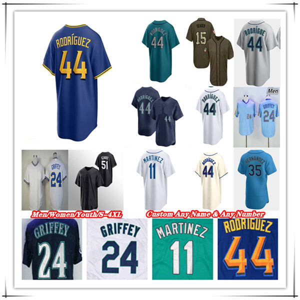 Julio Rodriguez Baseball Jersey Randy Arozarena Justin Turner Cal Raleigh Josh Rojas Mitch Haniger Jorge Polanco Luke Raley Mitch Garver Logan Gilbe