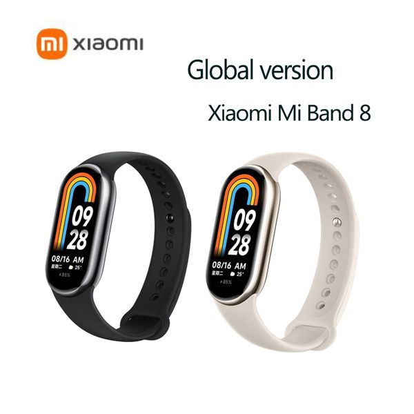version Global Xiaomi Mi 8 Blood Oxygen AMOLED Screen Bracelet Miband8 Fiess Traker Heart Rate Monitor Smart Band
