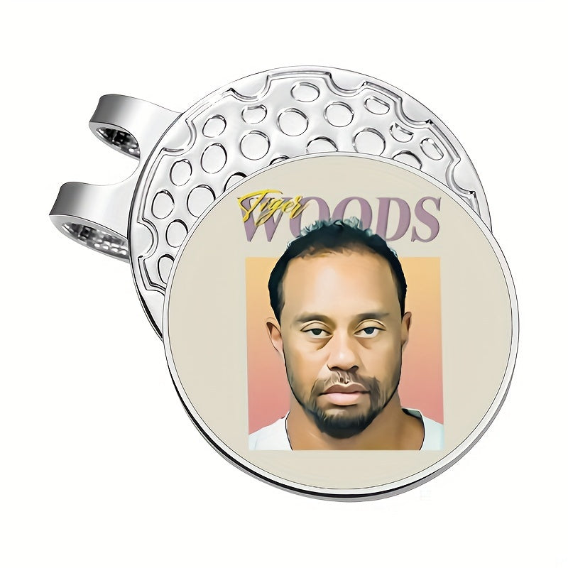 TEMU 1pc Magnetic Golf Hat Clip With Removable Ball Marker - Woods Design, & Funny Golf Accessory For Men And Women Golfers