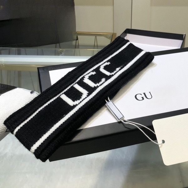 Designer Headband Elasticity Sweatband Flexible Skin Friendly Woolen Knitting Headwraps HairHoop Headwear Turban Hairbands Hair Accessories