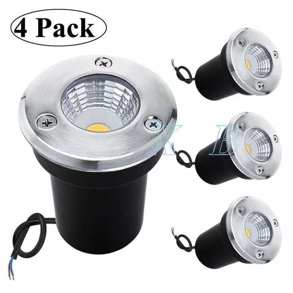 4 Pack IP68 Waterproof LED underground Light 5W 10W 15W Outdoor Ground Garden Path Floor Buried Yard Spot Landscape 110V220V 12V CL240813