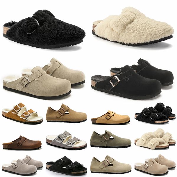 Fashion Designer Sandals Classics Egg Shell Soft Footbed Taupe Cotton Room Flat Suede Leather Slides Womens Mens Luxury Platform Vintage Bea