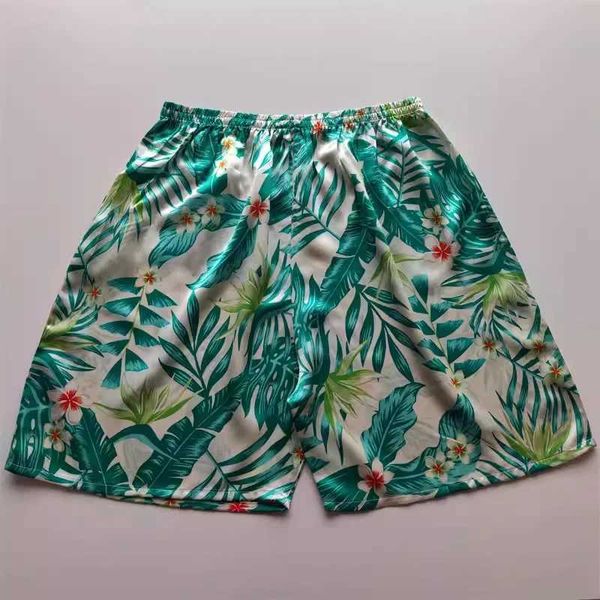 Underpants 100% Mulberry Silk Mens Boxing Underwear Couple Rubber Belt Thin Shorts Family Pants Promotion Women Can Wear z250118