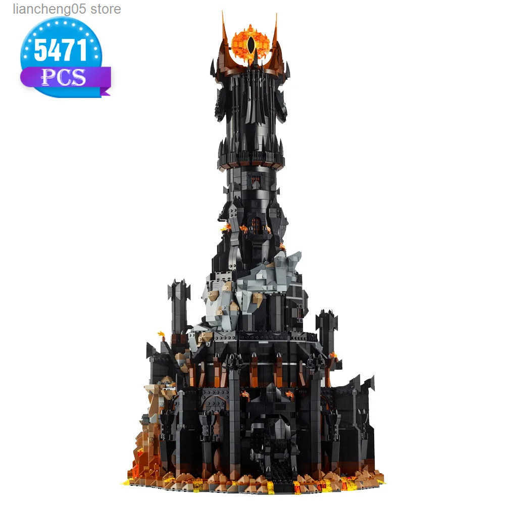 5471Pcs Creative Expert Icons 10333 Black Tower Dark Model Building Blocks MOC Brick Decor Toys For Kids Adult Collection Gifts L250623