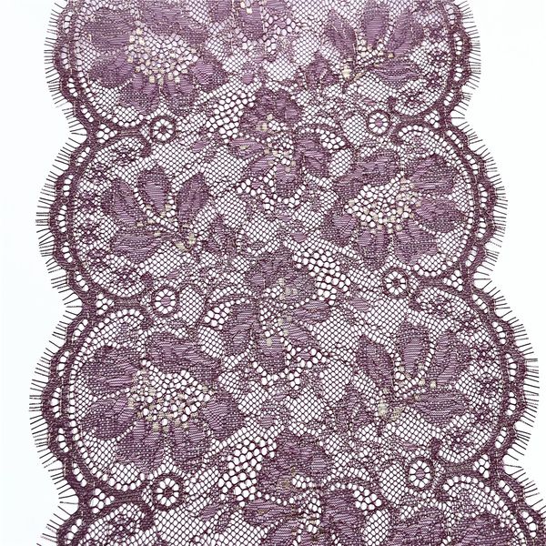 3y-lot Width 9 inch 23cm Burgundy Gold Non-Elastic Eyelash Lace Trim Lingerie Sewing Craft DIY Apparel Fabric Lace Garment Acce