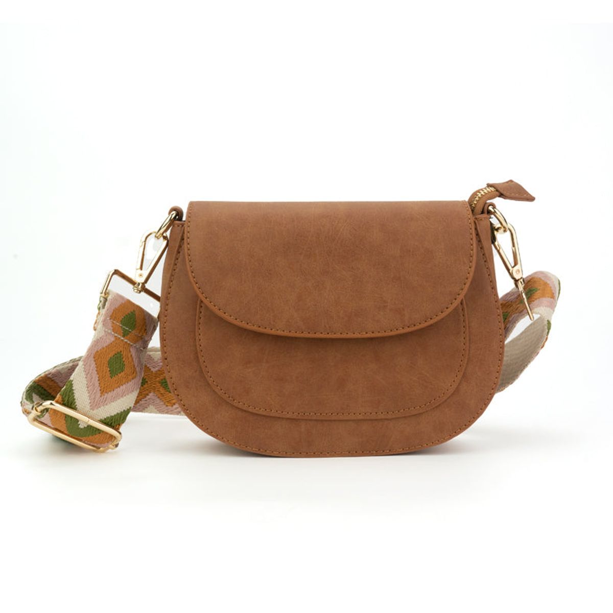Choose Your Strap Quinn Crossbody Bag - Brown - Bubble Gum
