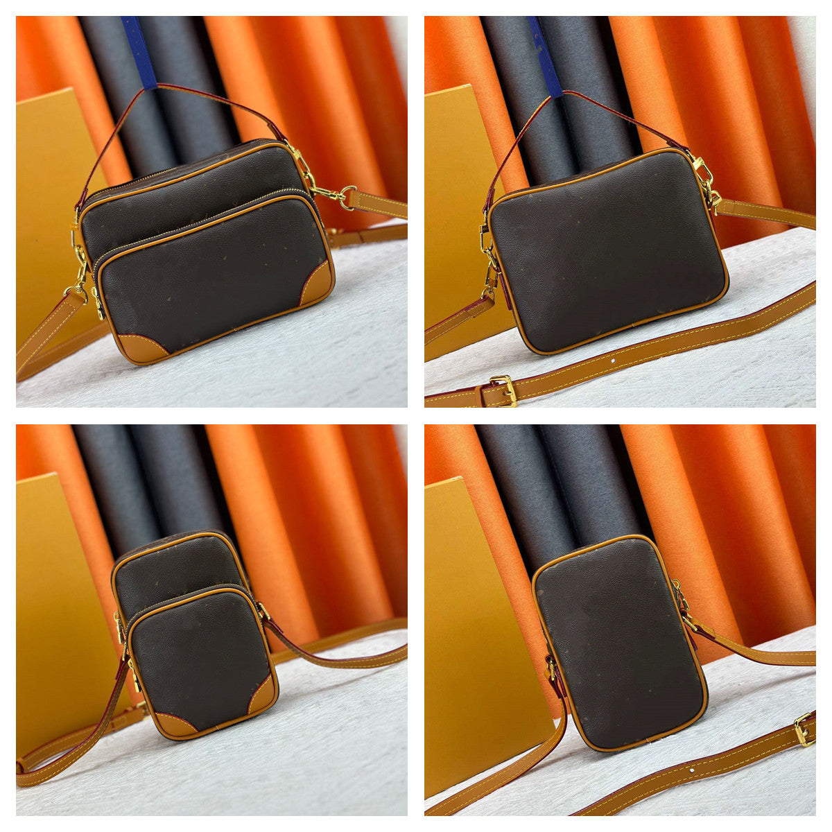 Designer men&#039;s shoulder bag NIL classical camera purse messenger bag Top quality leather Men Tote crossbody bag Vintage messenger bag handbag A