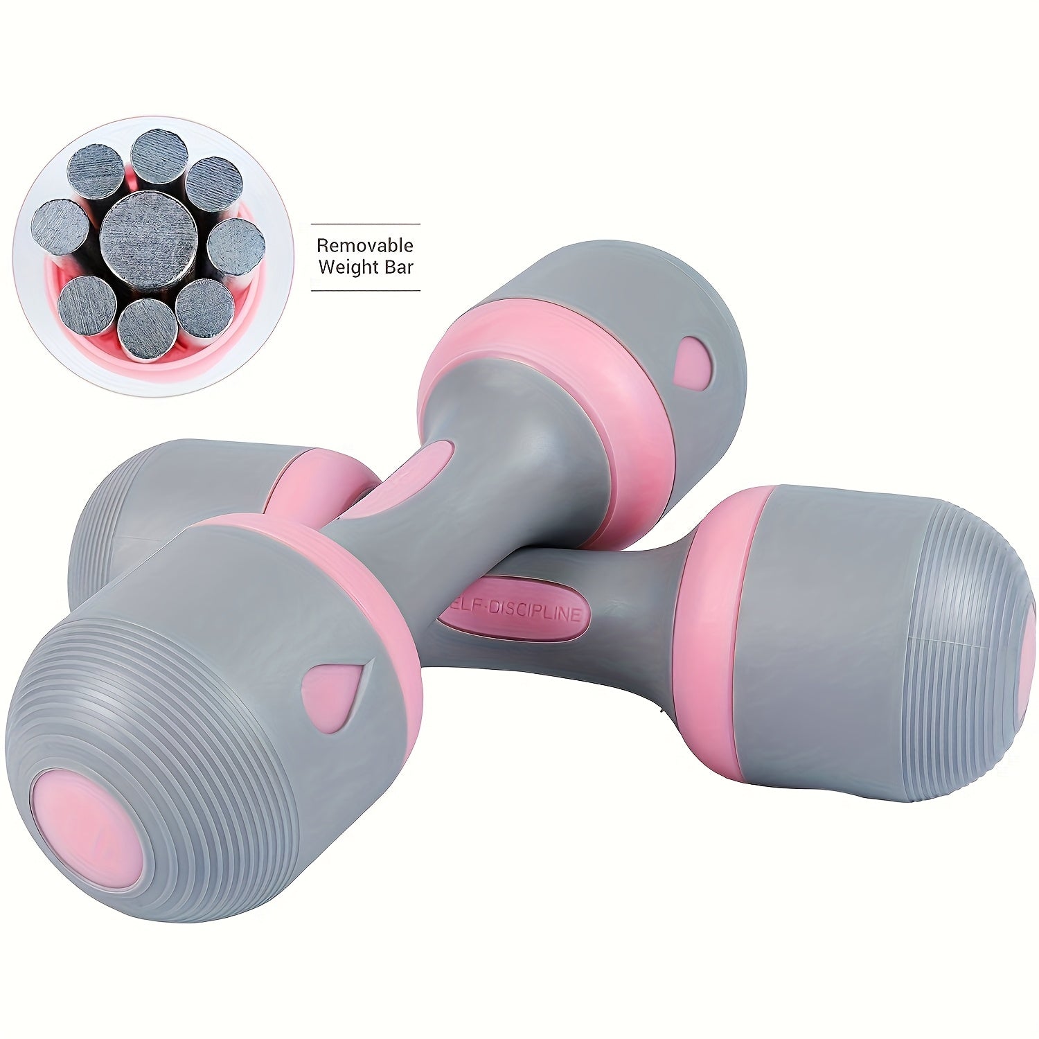 TEMU Adjustable Neoprene Dumbbells – Weights With Non-slip Grip, For Home, Gym, And Office Use – Full-body Workouts And Storage