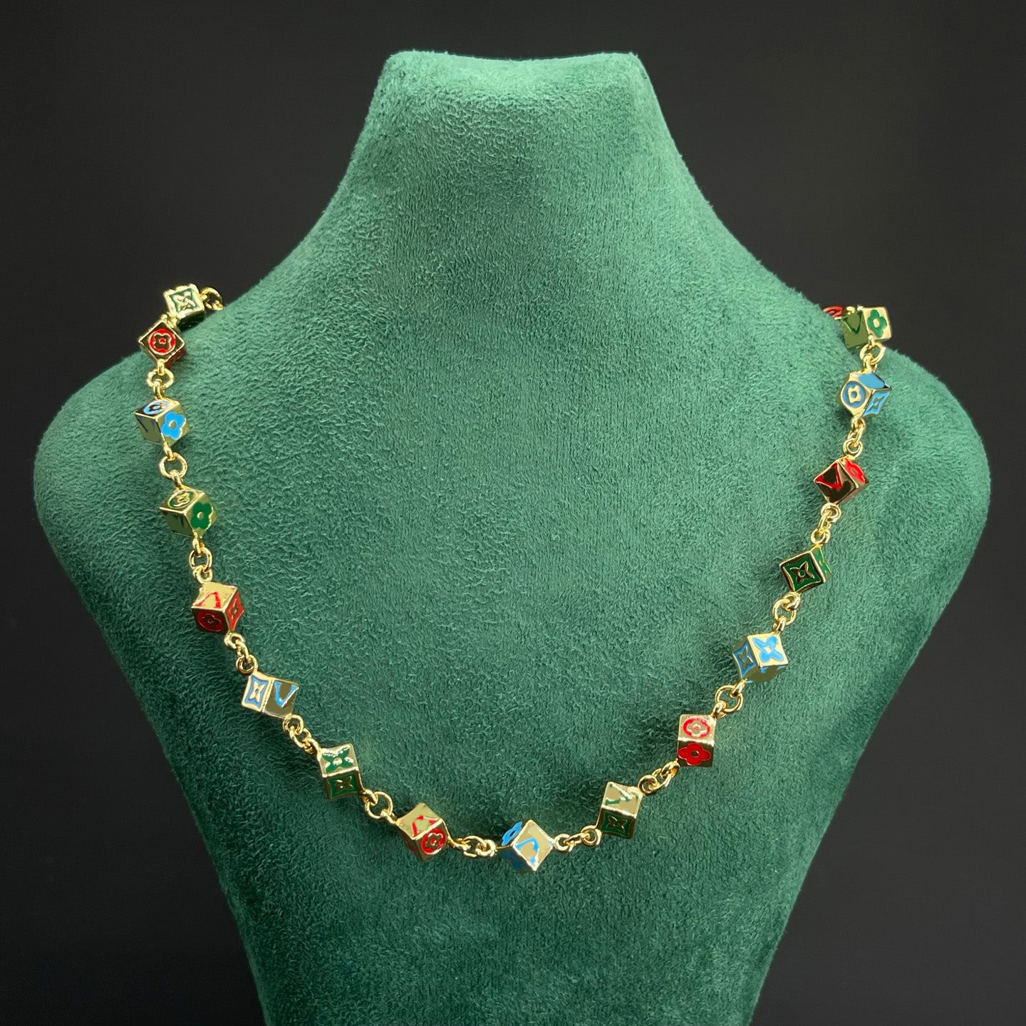 Designer Necklace Luxury Clover Beads Charm Pendant Necklace Black Silver Plated Chain Necklace Chokers Statement For Women Men Hip Hop Party Fashio