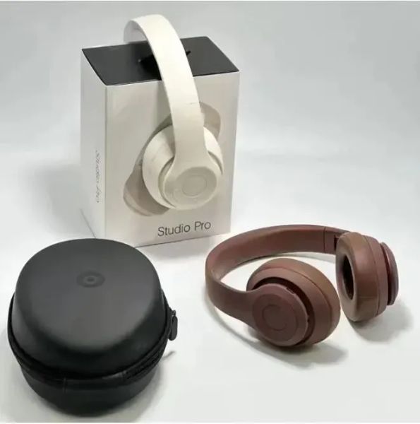 Studio Pro Wireless Headphone Stereo Bluetooth Wireless Microphone Foldable Sports Headset Hi-fi Headphones TF Card Music Player With Bag