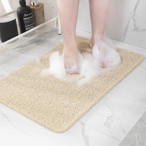 40*60cm Super Comfy Shower Mat DIY Anti Slip Bath Mats Drainable Easy To Clean Washable Bathroom Mat Non-slip bath matC241227