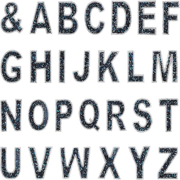 Toppe termoadesive con strass glitterati