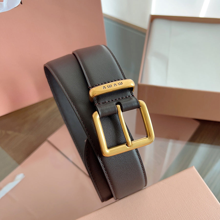 Designer Belt Luxury Women Belt Needle Buckle Durable Comfortable Soft Reversible Leather Belt 3.5cm Wide Daily Wearing Belt High Quality Cowhide