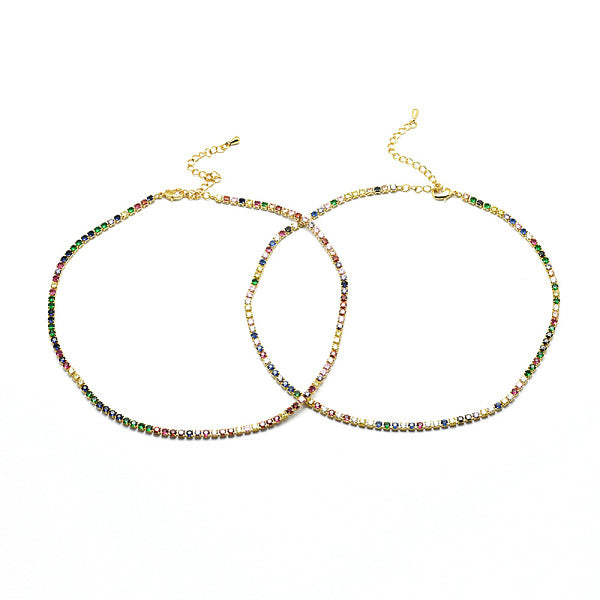 Collares de tenis de latón