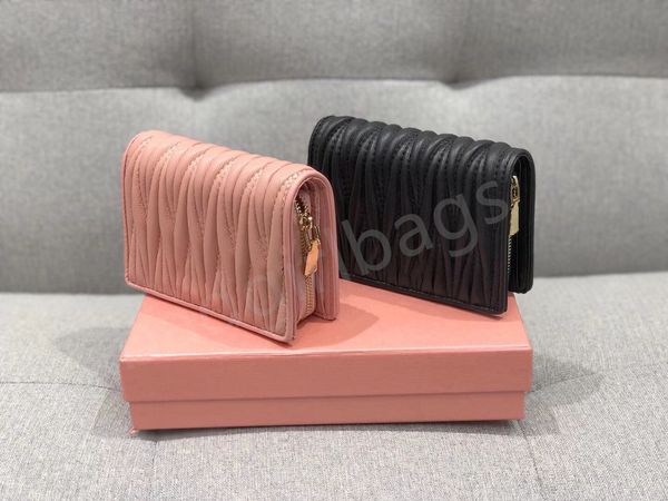 Designer Holder Passport Wallets Card high quality Wallet Holder Tops Full Grain Wallet Genuine Leather purses Short Flap womens Wallet Casu