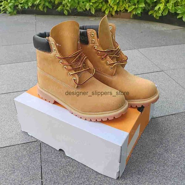 Boots TOP boot Designer Boots Shoes Men Boots Waterproof Ankle Classic Shoe Cow Yellow Red Blue Black Pink Hiking Motorcycle Boots size 36-4