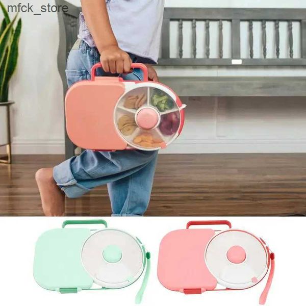 Electric Heated Lunch Boxes Kids Lunch Box Rotating Lunch Boxes for Kids Children Lunchbox with Small Snack Spinner Portable Lunch Container
