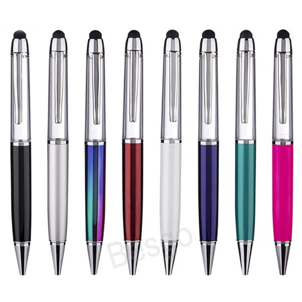 Refillable Thicker Empty Tube Ballpoint Pens Students DIY Blank Ballpoints Pens Writing Stationery Office School Ballpen BH8425 TQQ