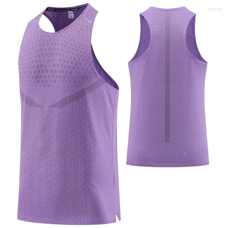 Men&#039;s Tank Tops Men Gym Vest Quick-Drying Mesh Breathable Summer Cool Beach Travel Undershirt Basketball Training Fashion Running Tanks