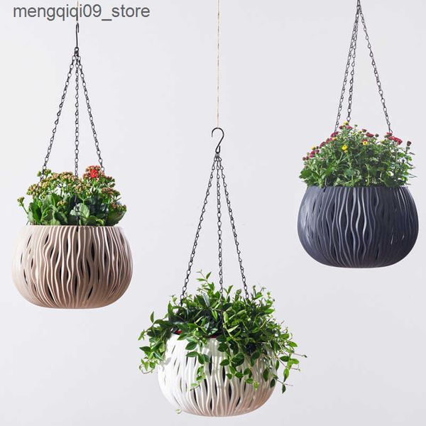 Planters basin flowerpot plastic personalized modeling imitation cane basket flowerpot orchid green rose thickened Basin L240910