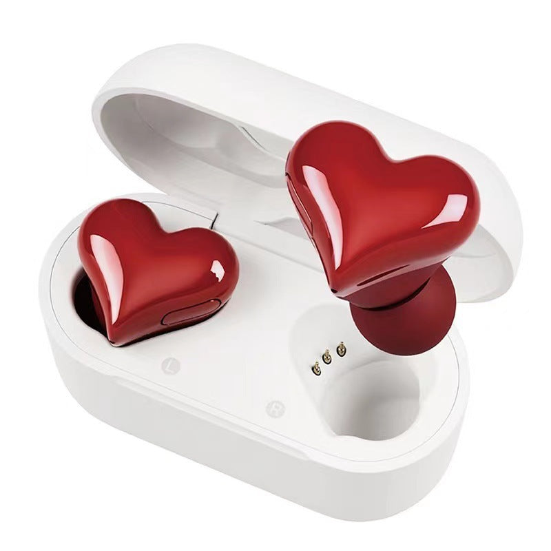 TWS Heartbuds Wireless Earphone In-ear Earbuds Couple Love Heart Earphone